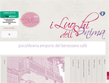 Tablet Screenshot of librerialuoghidellanima.com